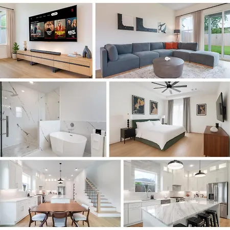 Brand New Luxury 4Br4Ba Home 2King Suites 2500Sf 10Min To Dt